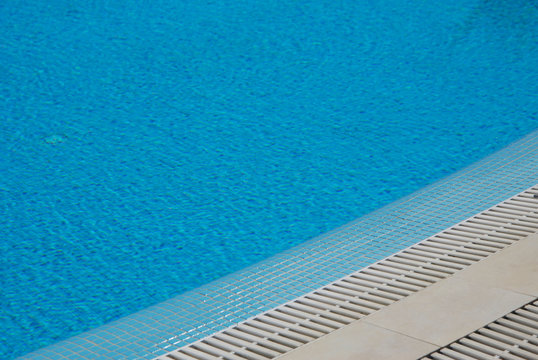 Swimming Pool Isolated. Blue Aqua Texture and Background. summer Hollidays, Relax.