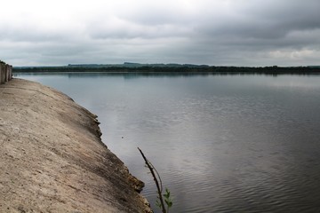 Protective shore of the lake