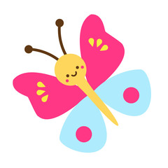 Cute cartoon butterfly