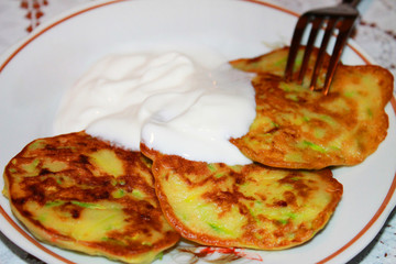 Pancakes on a plate