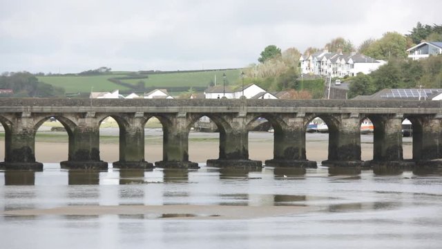 Bideford Bridge - traditional bridge in England, Bideford, Devon