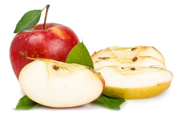 Red Apples isolated on white