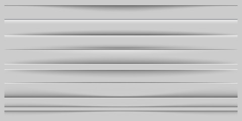 Obraz premium Creative vector illustration of realistic paper shadow dividers isolated on transparent background. Art design effect set. Abstract concept graphic element