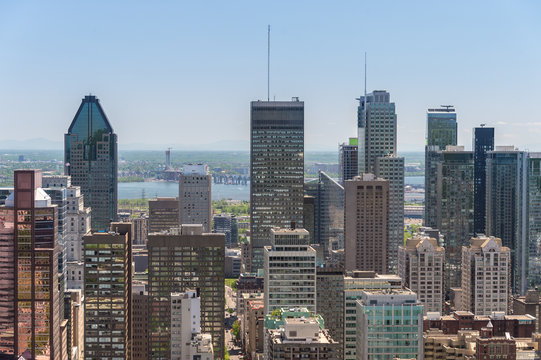 Montreal skyline from Mont Royal Mountain