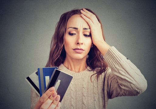 Desperate woman having loan credit card problems