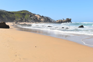 Fototapeta na wymiar Beautiful beach at Brenton on Sea near Plettenberg Bay in South Africa