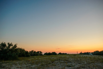 Panorama wild, sea beach in the National reserve island