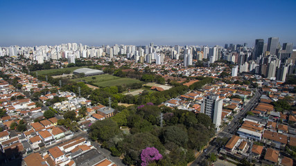 Fototapeta premium Aerial view of the city of Sao Paulo Brazil 