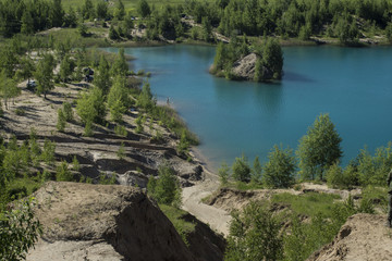 голубое озеро 