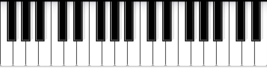 Fototapeta premium Creative vector illustration of piano keys. Art design jazz live concert music background. Abstract concept graphic element. Poster, flyer, leaflet or invitation template