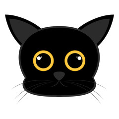 Isolated cute cat avatar