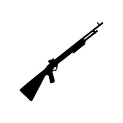 Modern rifle icon.  Illustration