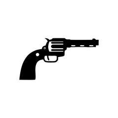 Revolver icon.  Illustration
