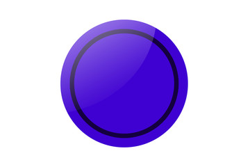 blue button design for use in games, designs, advertising or vectors