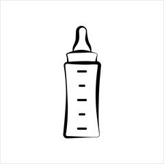 Baby Bottle Icon, Milk, Water Bottle Icon