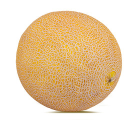 Fresh melon isolated on white background with clipping path