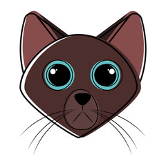Cute cat avatar sketch
