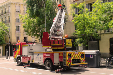 Fototapeta premium firefighters emergency service