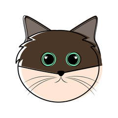Cute cat avatar sketch