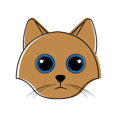 Cute cat avatar sketch