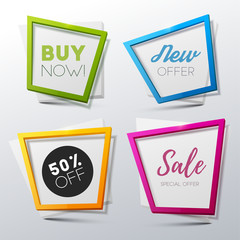 Vector sale banners set 