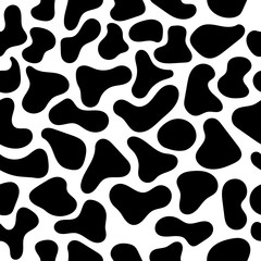 Cow and dalmatian seamless pattern