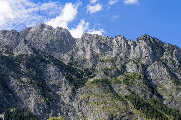 Blick vom Königssee zum Watzmannmassiv
