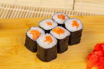 Tasty salmon rolls