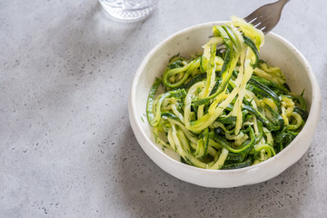 Pickled zucchini noodles