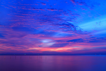 Obraz na płótnie Canvas Beautiful sky at twilight time