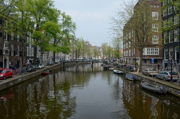Vue d'Amsterdam aux Pays Bas