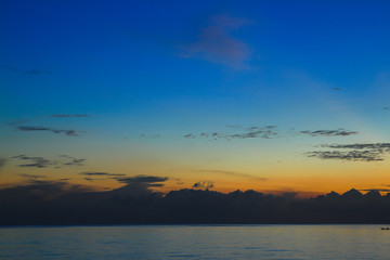 Fototapeta na wymiar Beautiful sky at twilight time