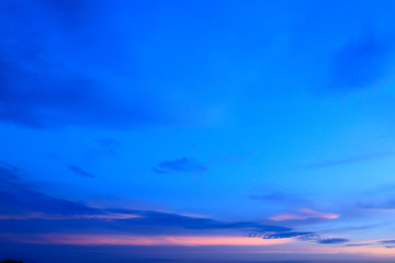 Obraz premium Beautiful sky at twilight time