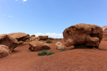 The landscape near the Old Cliff Dwellers Lodge (Blanche Russell's rock house) in Arizona, USA. Shot in 2017.