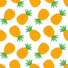 Seamless pineapple pattern