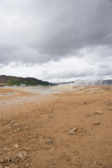 Fumarolen und Schlote im Geothermalgebiet Námaskarð – Hverir / Nord-Island