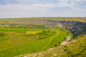 Beautifull view to Old Orhei Vechi famous travel destination in Moldova