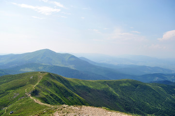 mountain landscape of the Carpathians