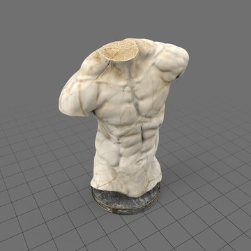 Male torso sculpture