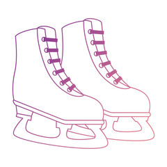 ice skates isolated icon vector illustration design