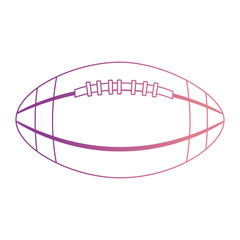 balloon american football icon vector illustration design