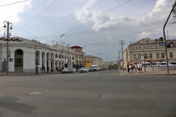 Fototapeta premium VLADIMIR, RUSSIA - MAY 18, 2018: View of an ancient Russian city founded in 1108. The capital of the Vladimir region. One of the tourist centers of the Golden Ring of Russia 