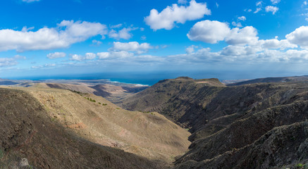 Beautiful Lanzarote island landscape, Canary, Spain