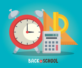 back to school set icons vector illustration design