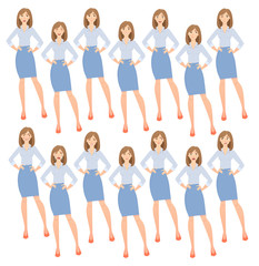 Obraz premium business woman set