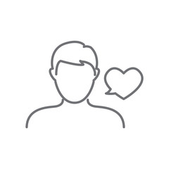 Spokesperson icon - person in a marketing position networks & coordinates with others