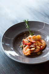 grilled royal prawns with rosemary