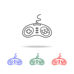 game controller icon. Elements of game life in multi colored icons. Premium quality graphic design icon. Simple icon for websites, web design, mobile app