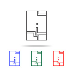 Snake game icon. Elements of game life in multi colored icons. Premium quality graphic design icon. Simple icon for websites, web design, mobile app