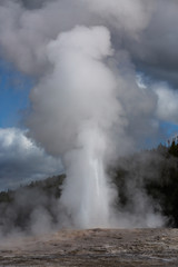 Geyser,Old Faithful, Yellowstone National Park, USA